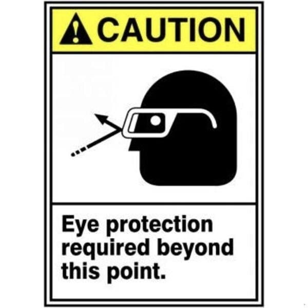 Accuform ANSI CAUTION Safety Sign EYE MRPE637VP MRPE637VP - main